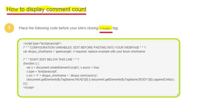 how to display command count